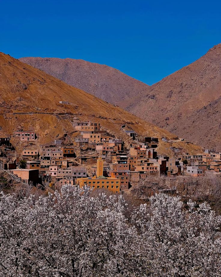 Imlil village in Atlas Mountains marrakech morocco