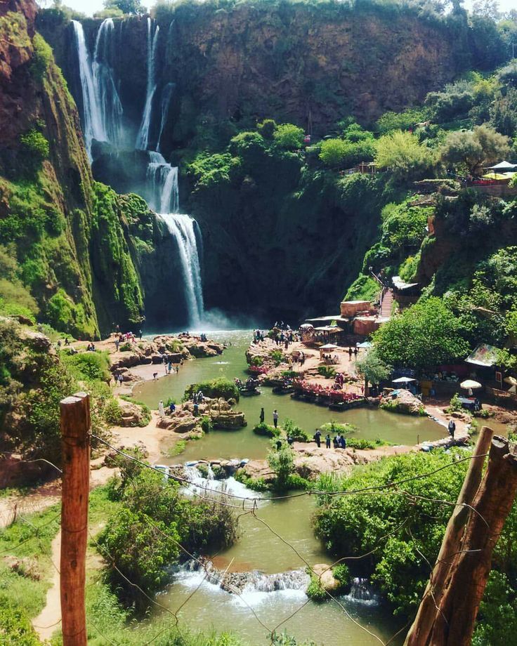 Ouzoud Waterfalls in the grand Atlas mountains in…
