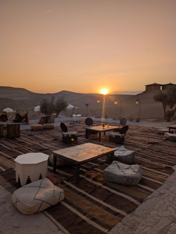 best sunset view in agafay desert